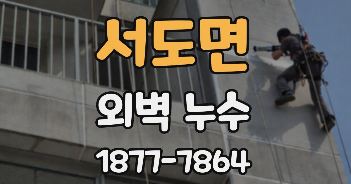 서도면 외벽 누수