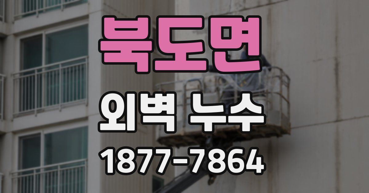 북도면 외벽 누수