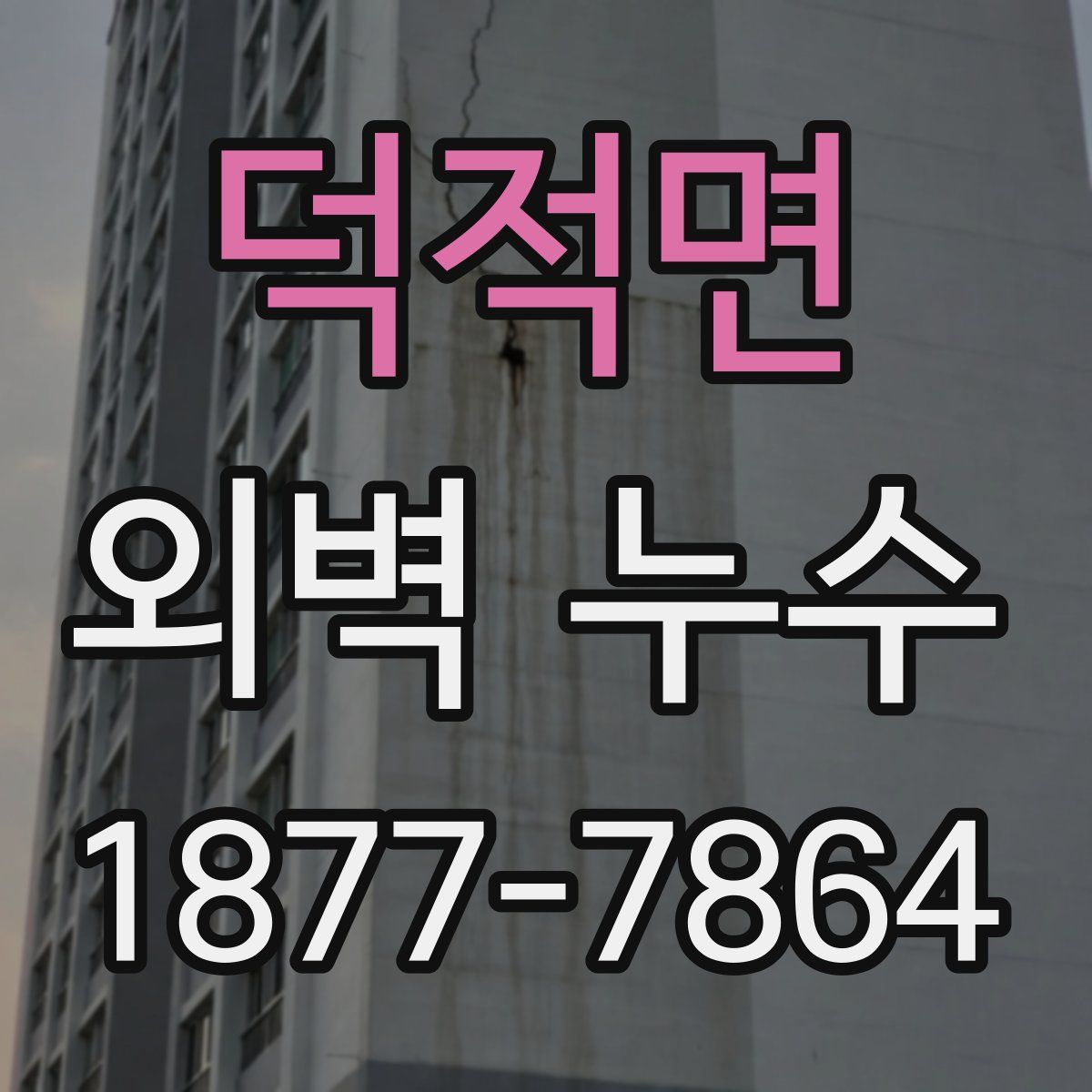 덕적면 외벽 누수