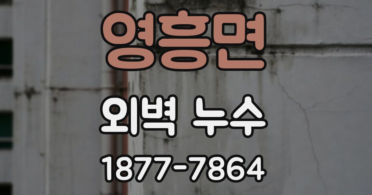 영흥면 외벽 누수