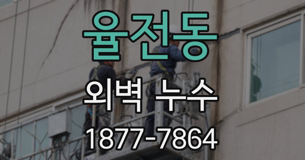 율전동 외벽 누수