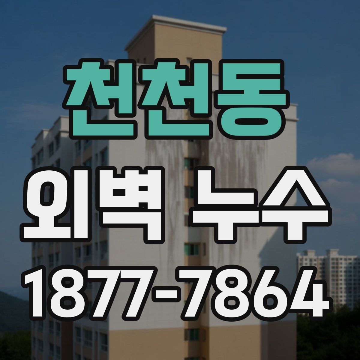 천천동 외벽 누수