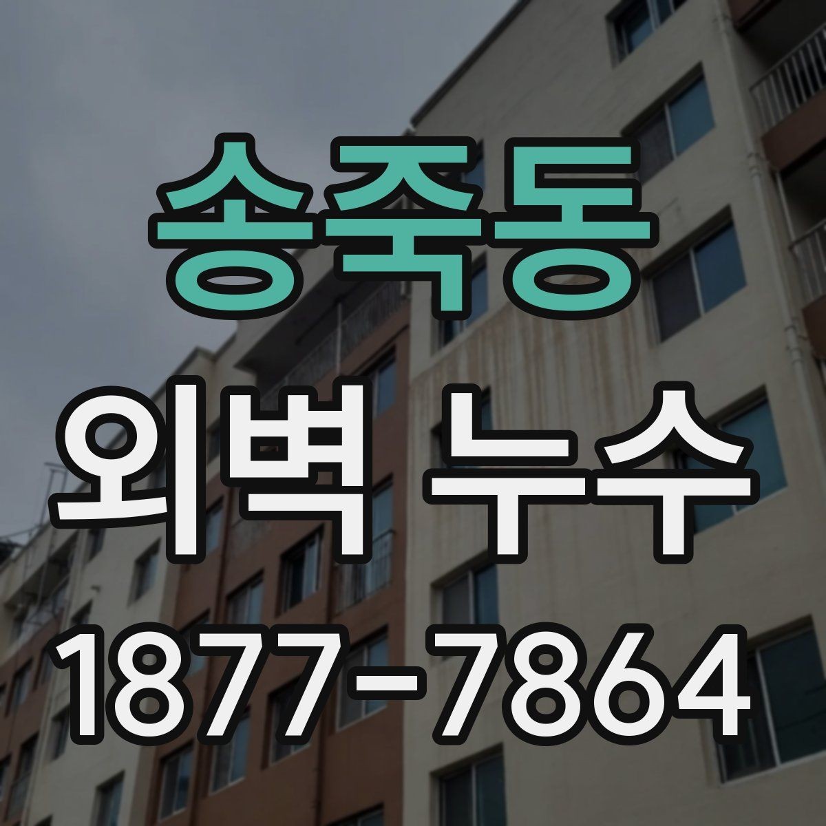 송죽동 외벽 누수 현상별로 다른 확인 방법