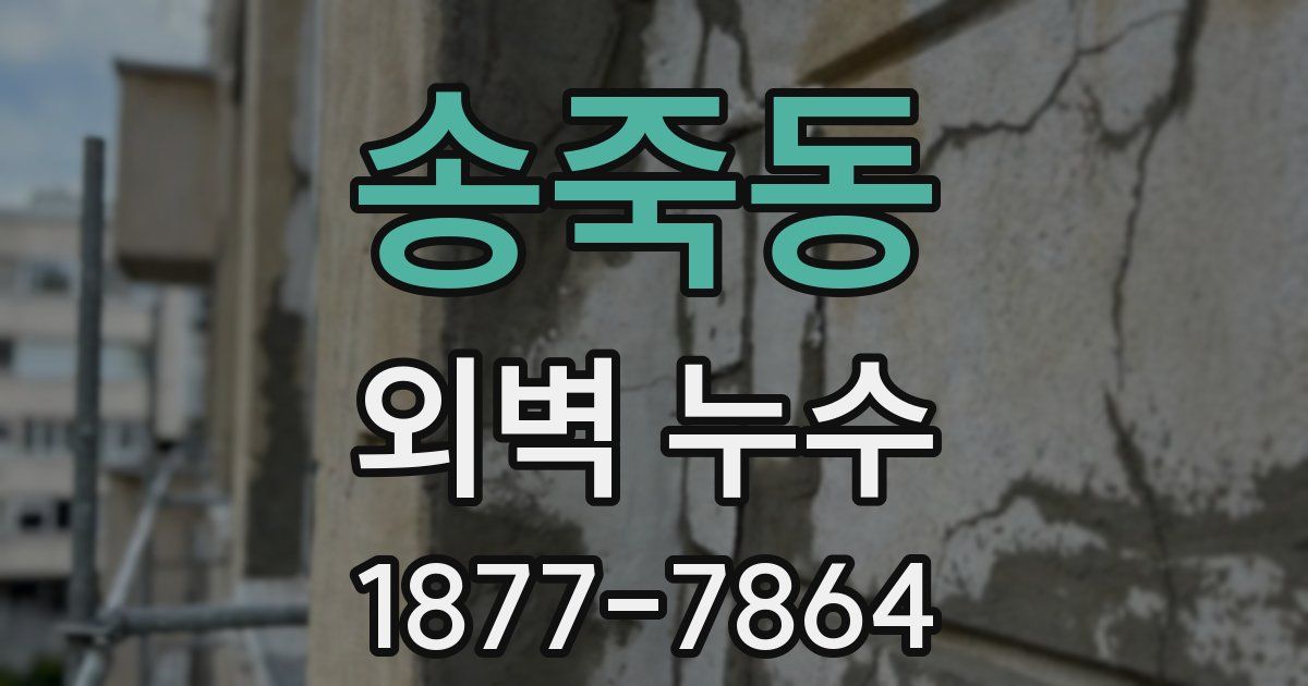 송죽동 외벽 누수
