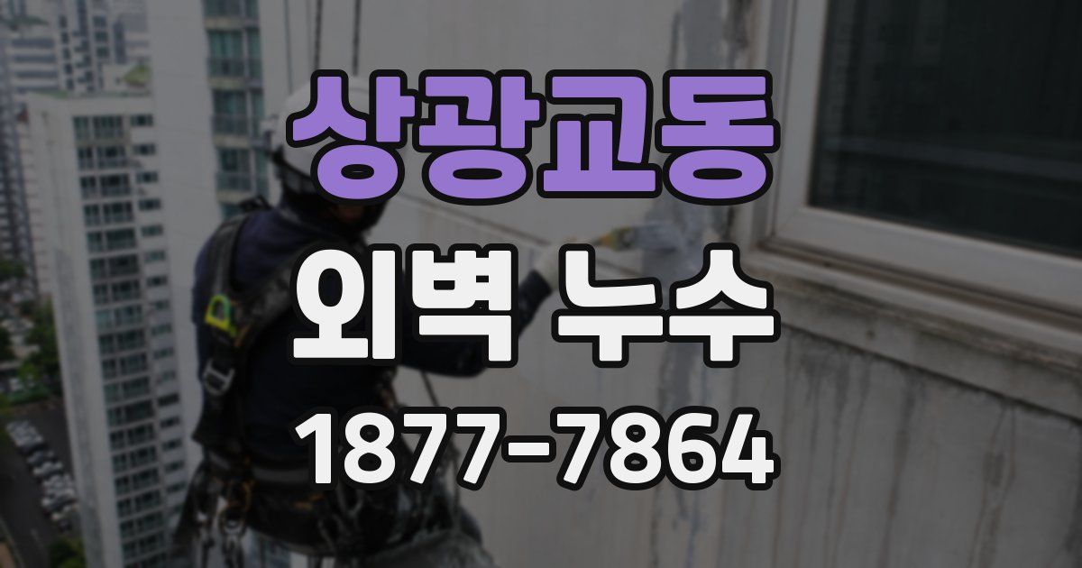 상광교동 외벽 누수