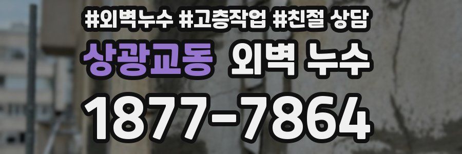 상광교동 외벽 누수