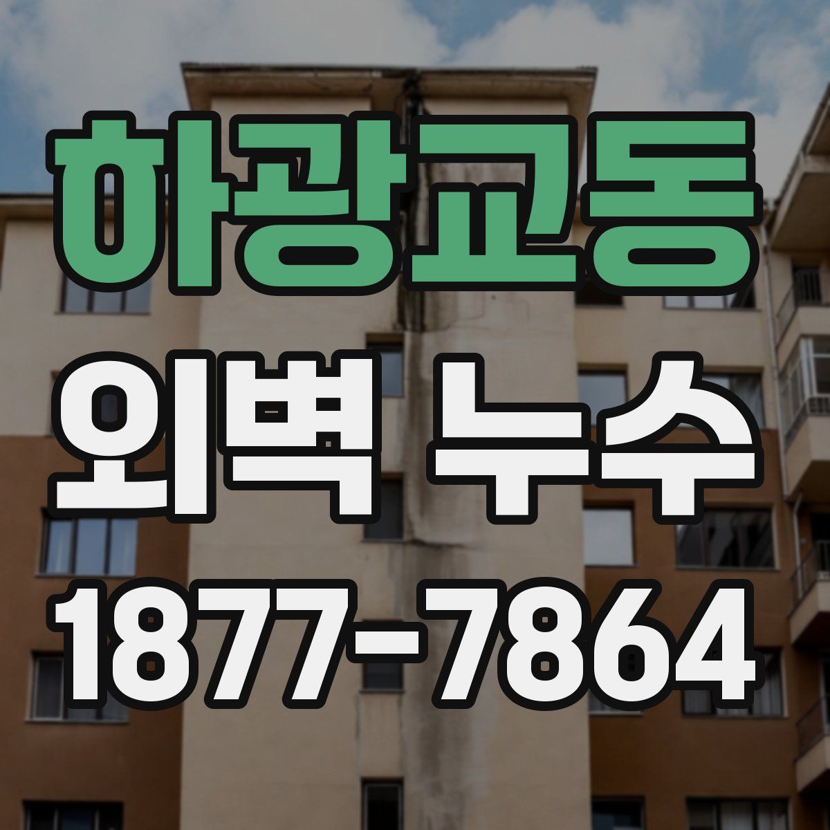 하광교동 외벽 누수