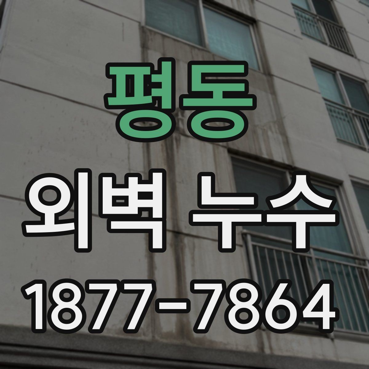평동 외벽 누수 방치하면 생길 수 있는 문제