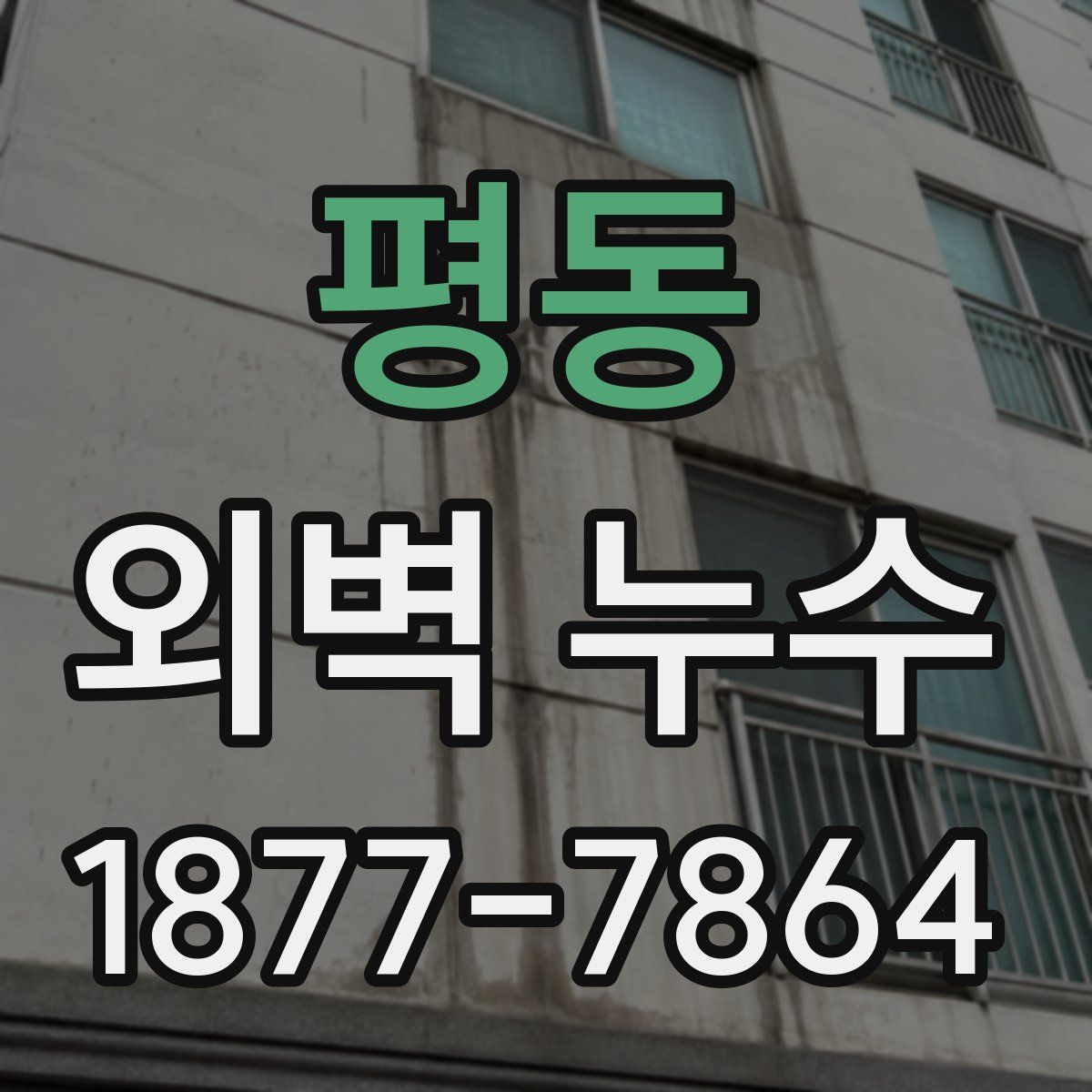 평동 외벽 누수