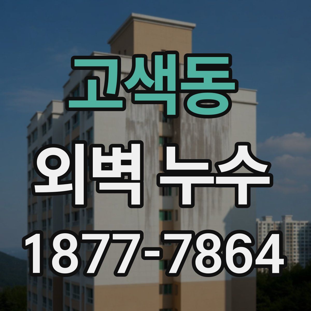 고색동 외벽 누수