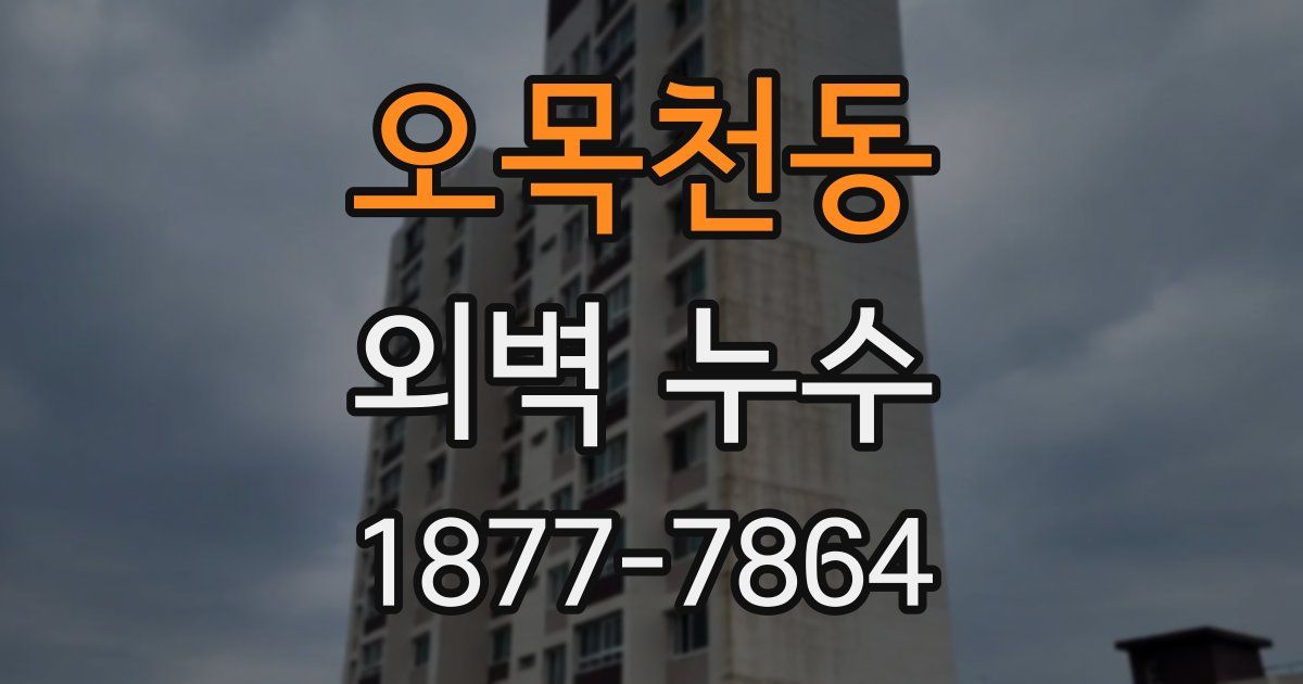 오목천동 외벽 누수