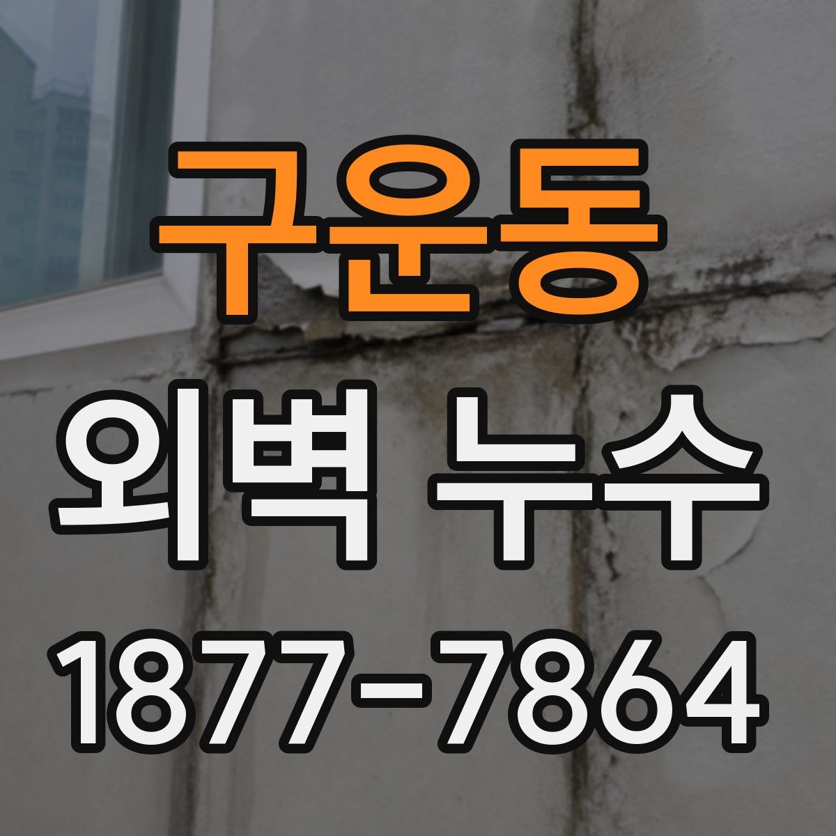 구운동 외벽 누수
