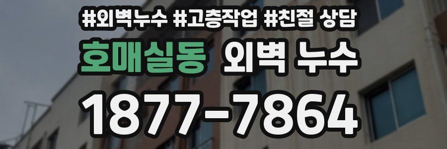 호매실동 외벽 누수