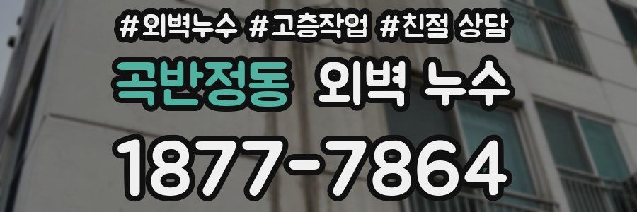 곡반정동 외벽 누수