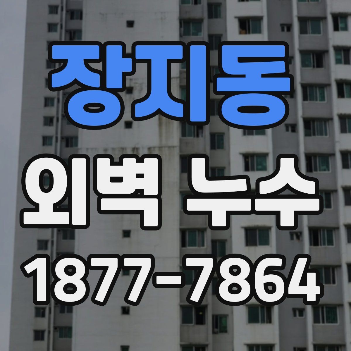 장지동 외벽 누수 발생 구역별 점검 방법