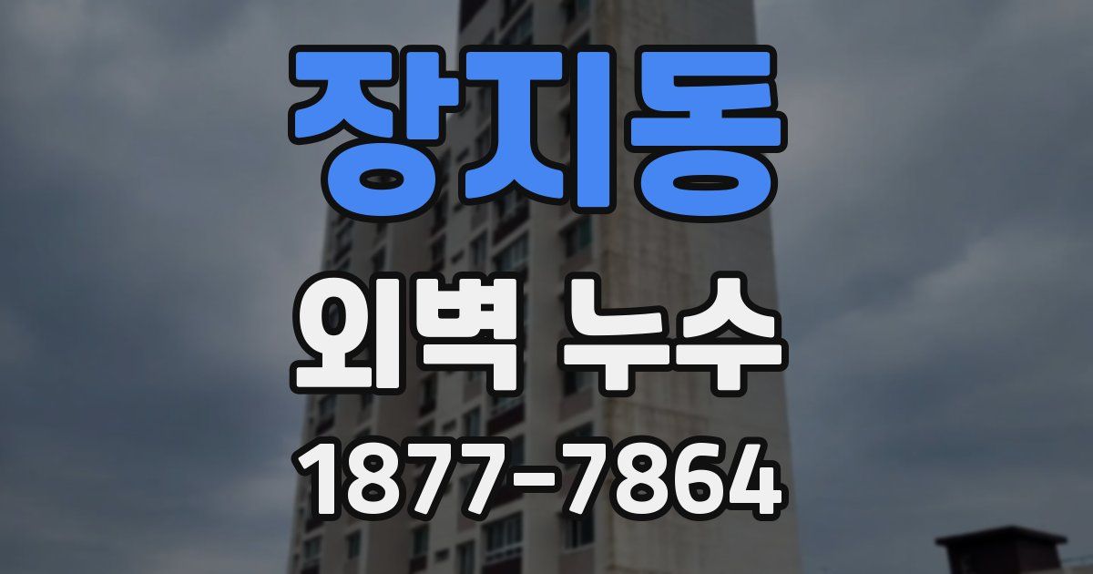 장지동 외벽 누수