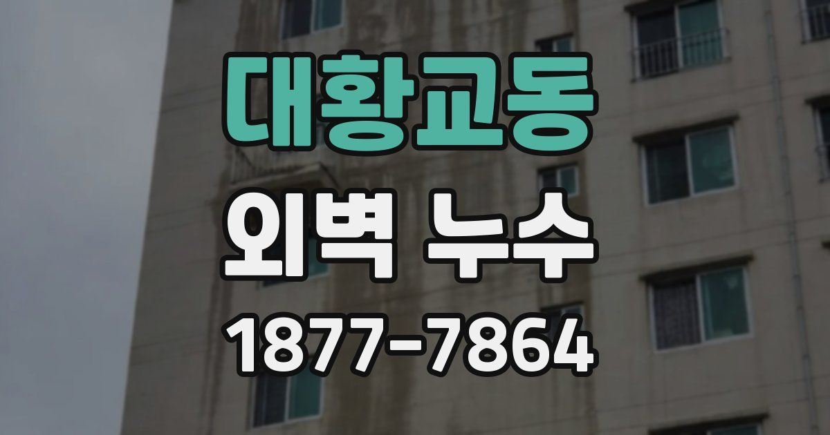 대황교동 외벽 누수
