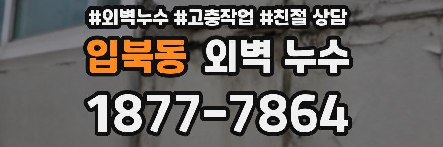 입북동 외벽 누수