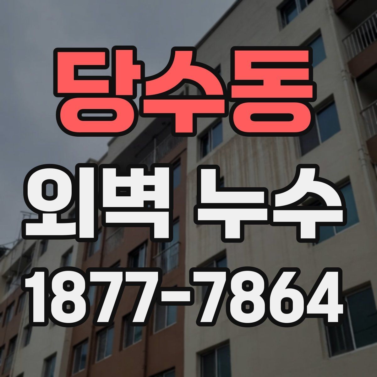 당수동 외벽 누수 진단 시 자주 확인하는 항목