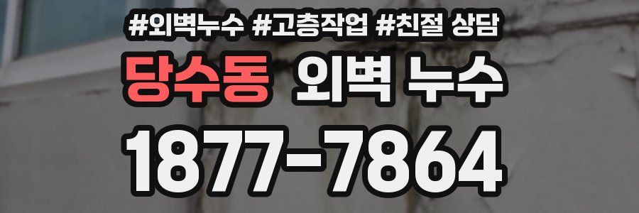 당수동 외벽 누수