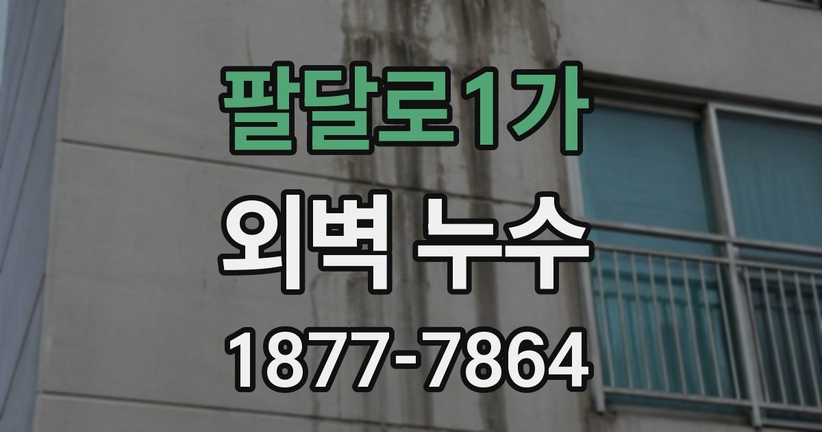 팔달로1가 외벽 누수