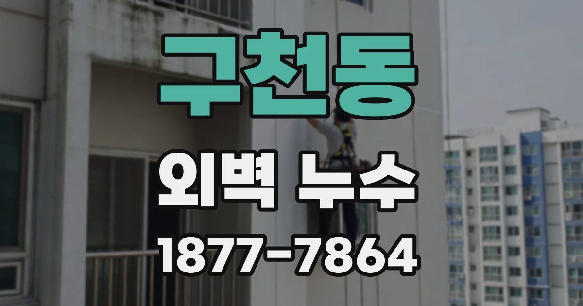구천동 외벽 누수