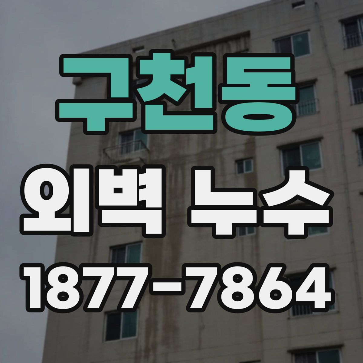 구천동 외벽 누수