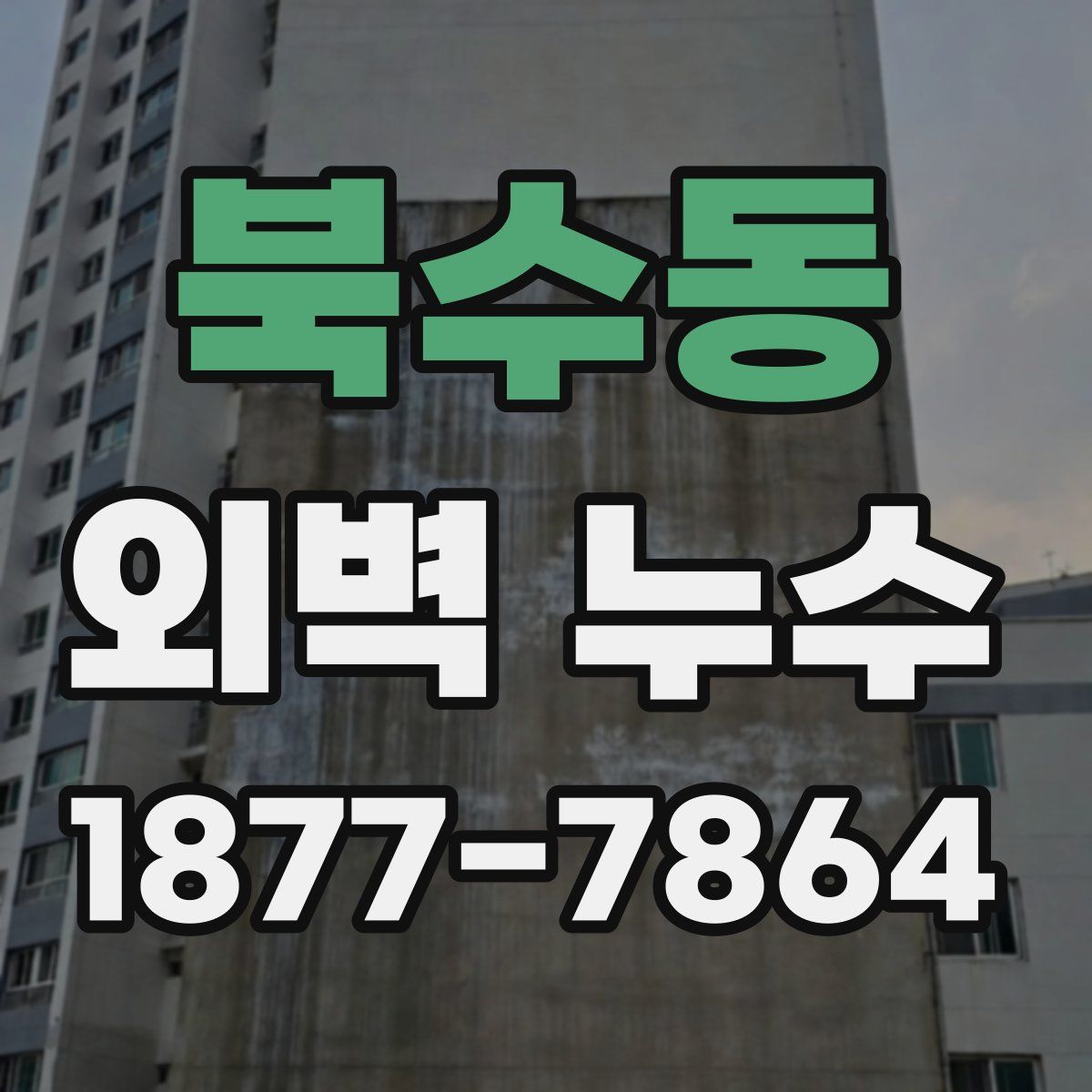북수동 외벽 누수