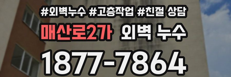 매산로2가 외벽 누수