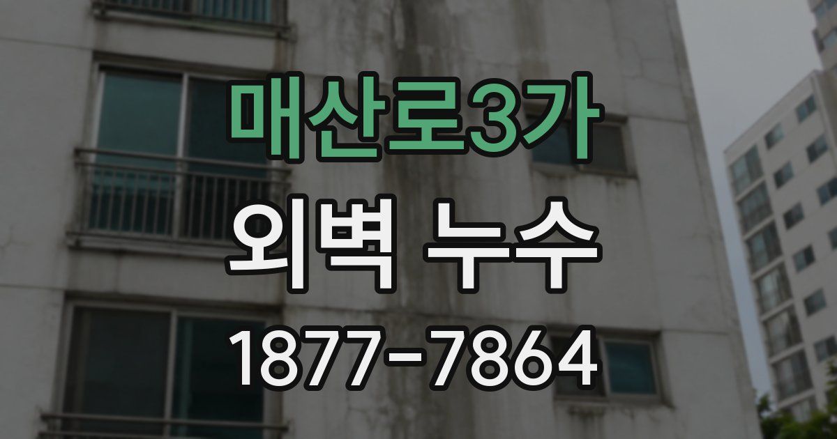 매산로3가 외벽 누수