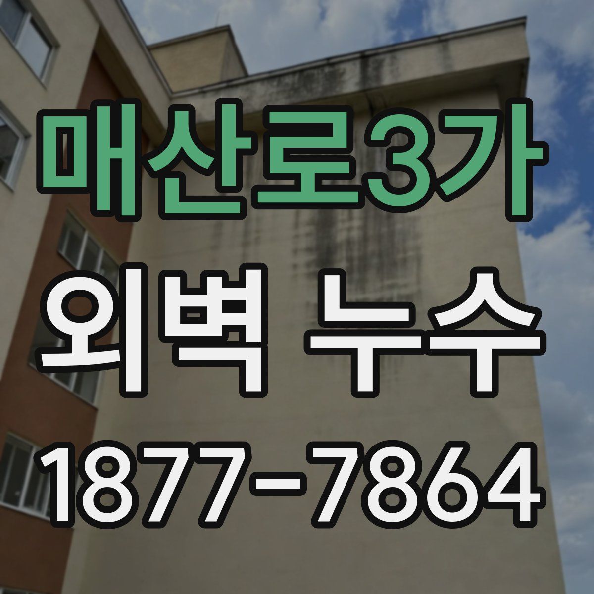 매산로3가 외벽 누수