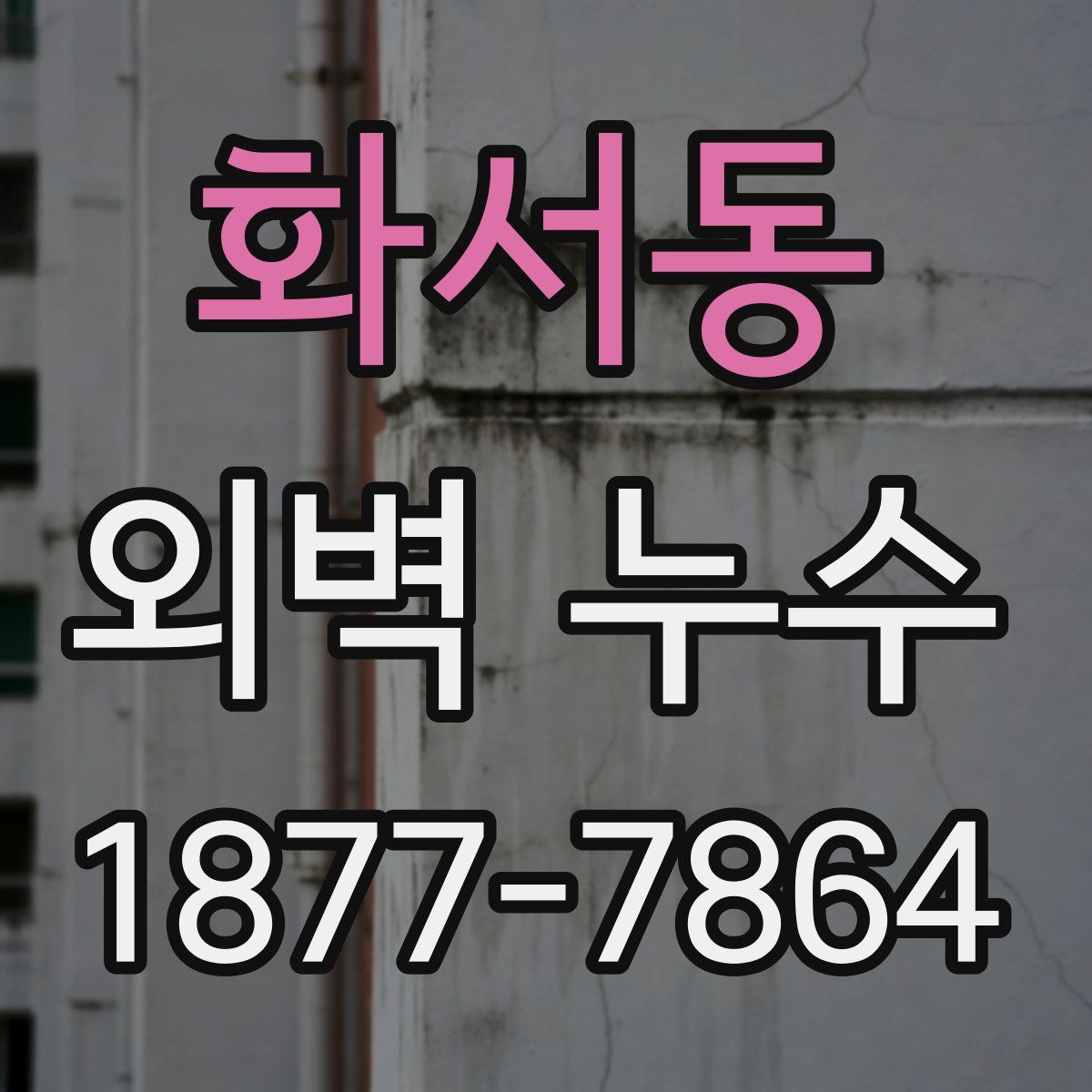 화서동 외벽 누수
