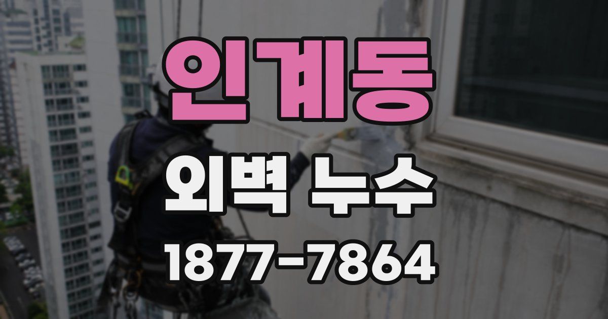 인계동 외벽 누수