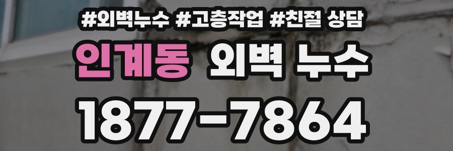 인계동 외벽 누수