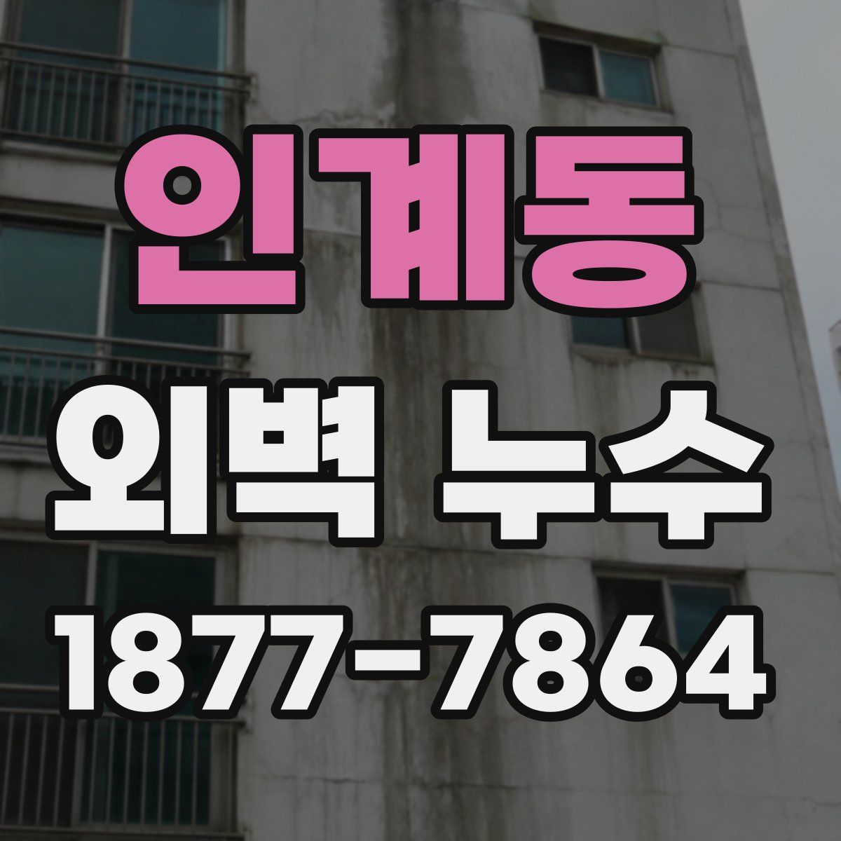 인계동 외벽 누수