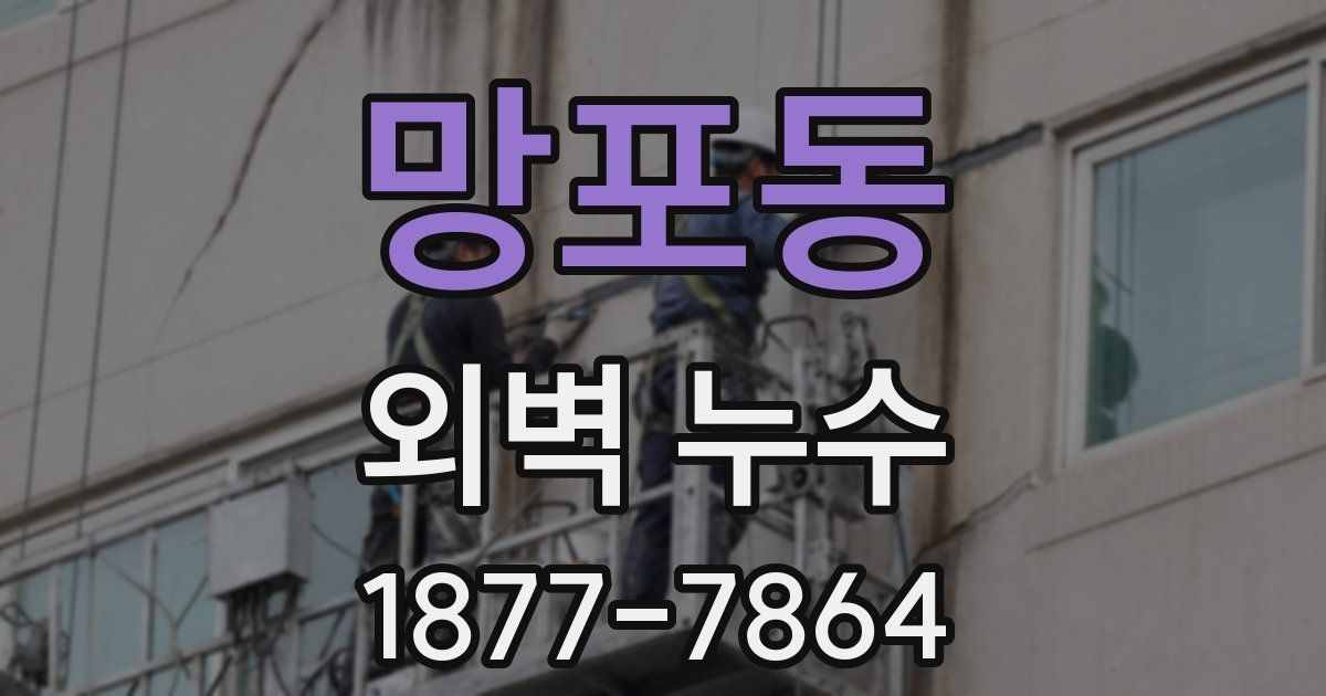 망포동 외벽 누수