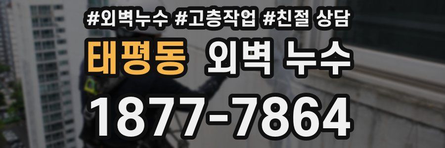 태평동 외벽 누수