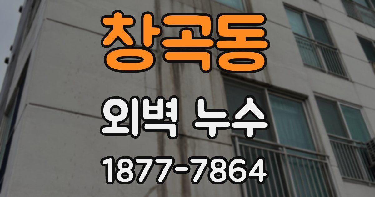 창곡동 외벽 누수