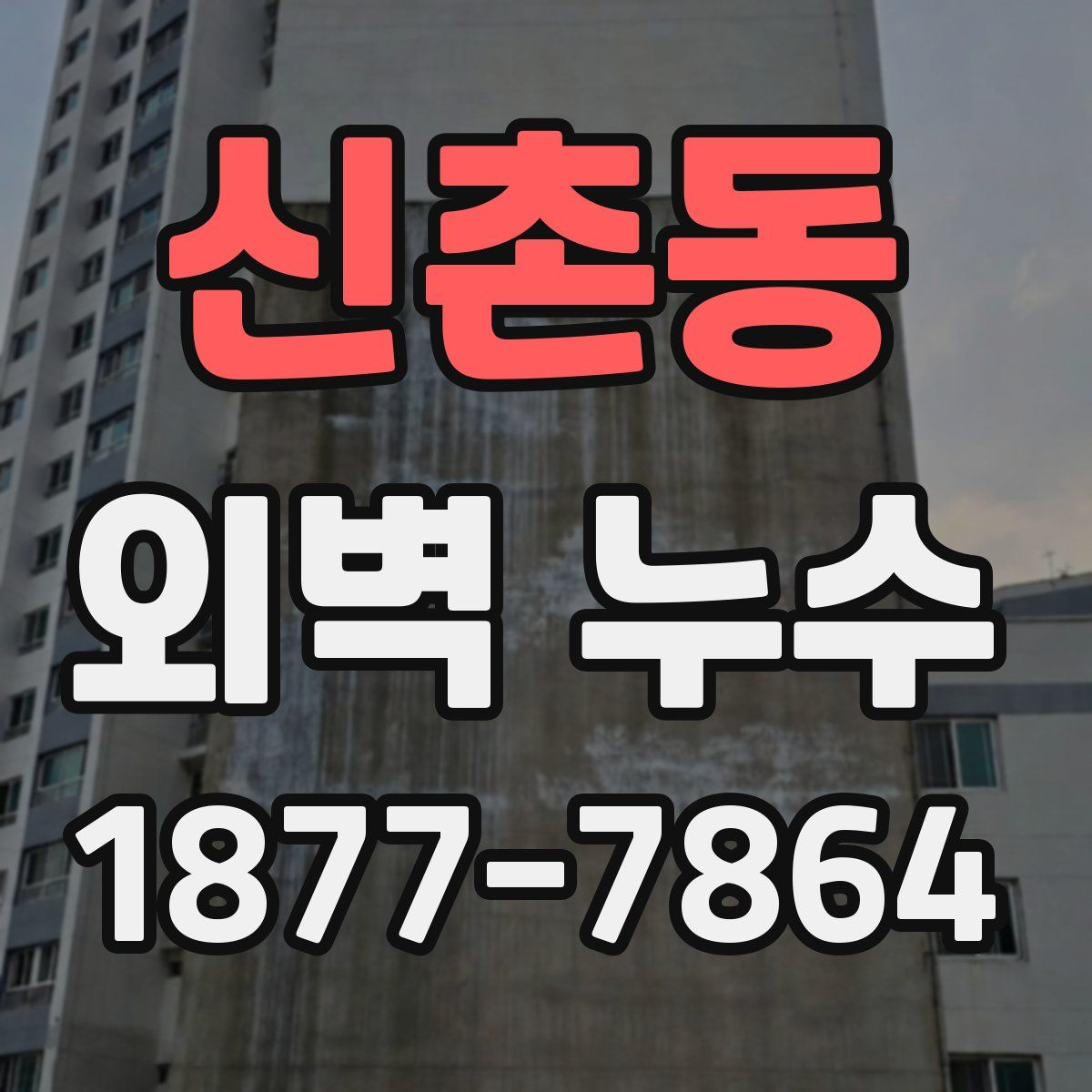 신촌동 외벽 누수