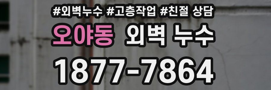 오야동 외벽 누수