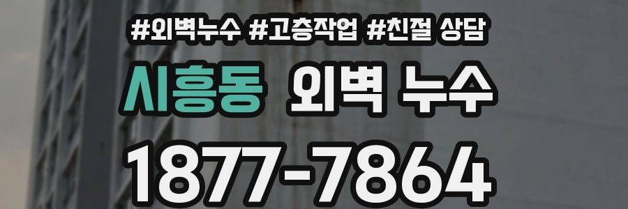 시흥동 외벽 누수