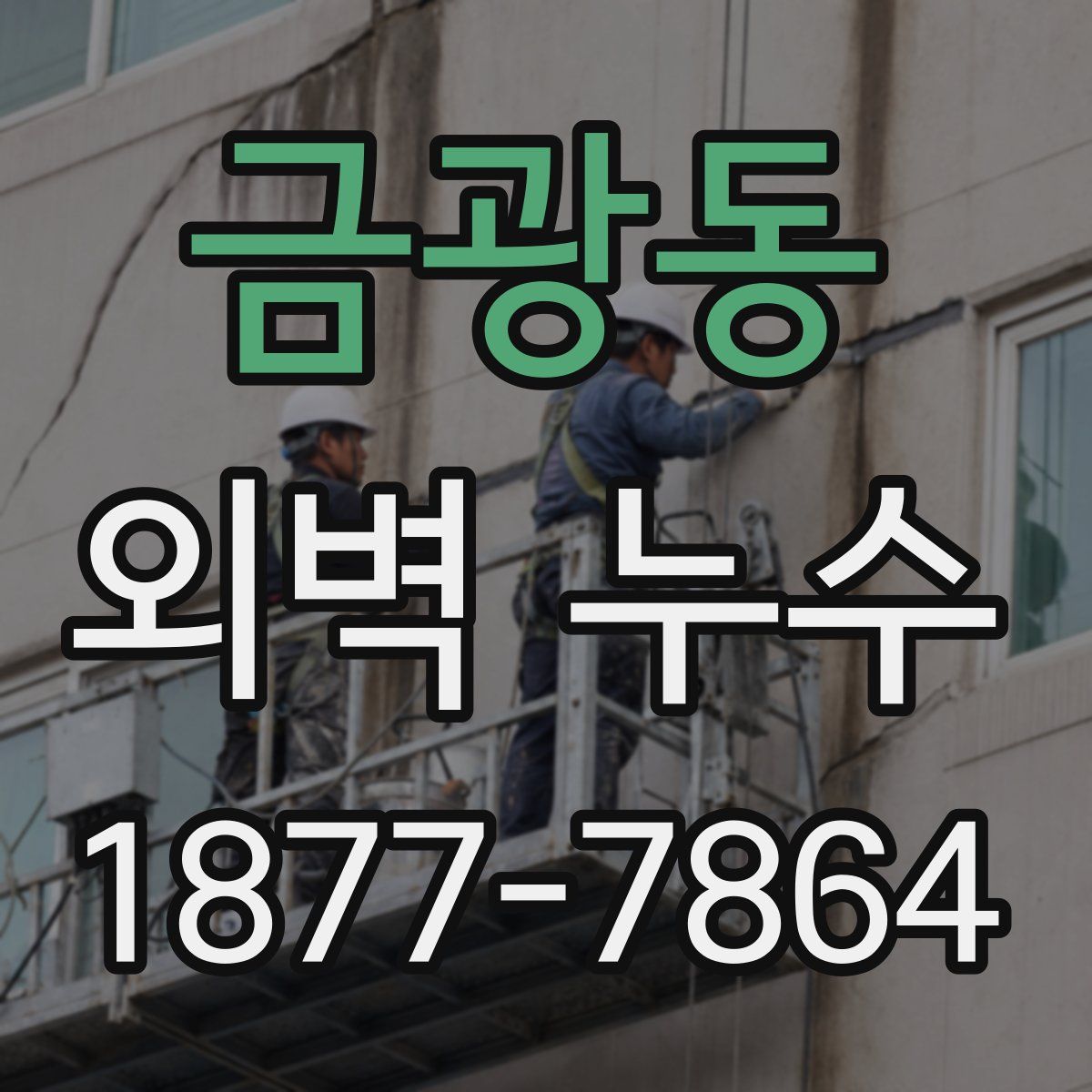 금광동 외벽 누수