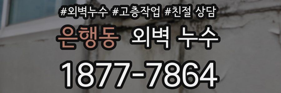 은행동 외벽 누수