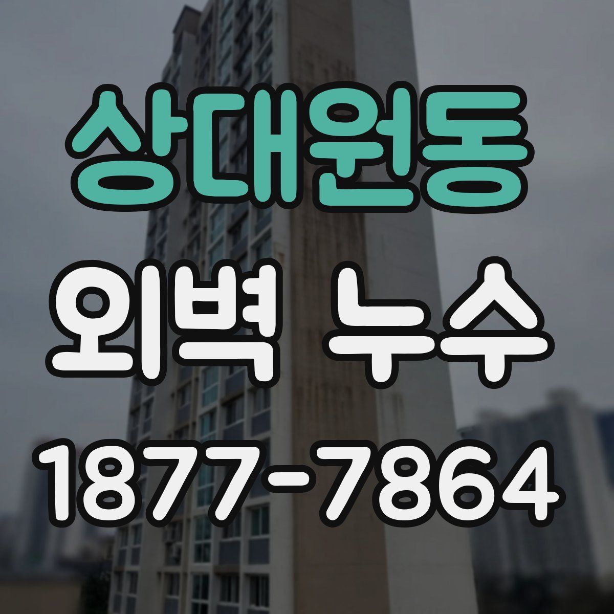 상대원동 외벽 누수