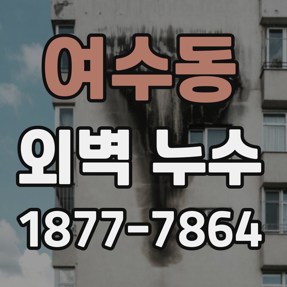 여수동 외벽 누수