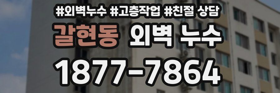 갈현동 외벽 누수