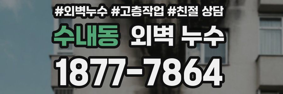 수내동 외벽 누수