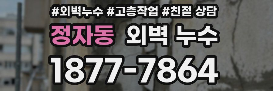 정자동 외벽 누수