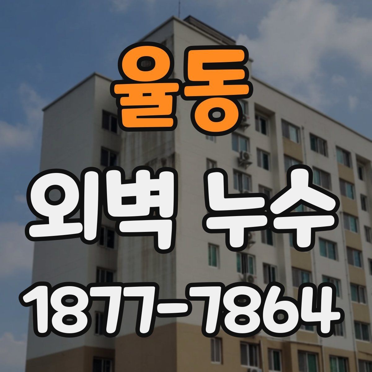 율동 외벽 누수 발생 위치별 원인 살펴보기
