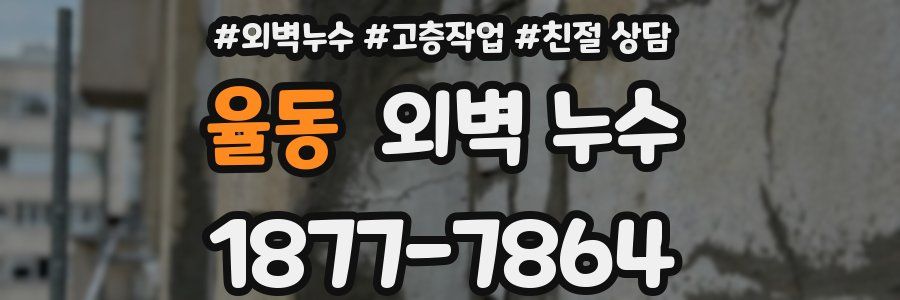 율동 외벽 누수